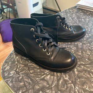 Grey City James Combat Boots, Women's 9.5 (actual size: 8/8.5)
